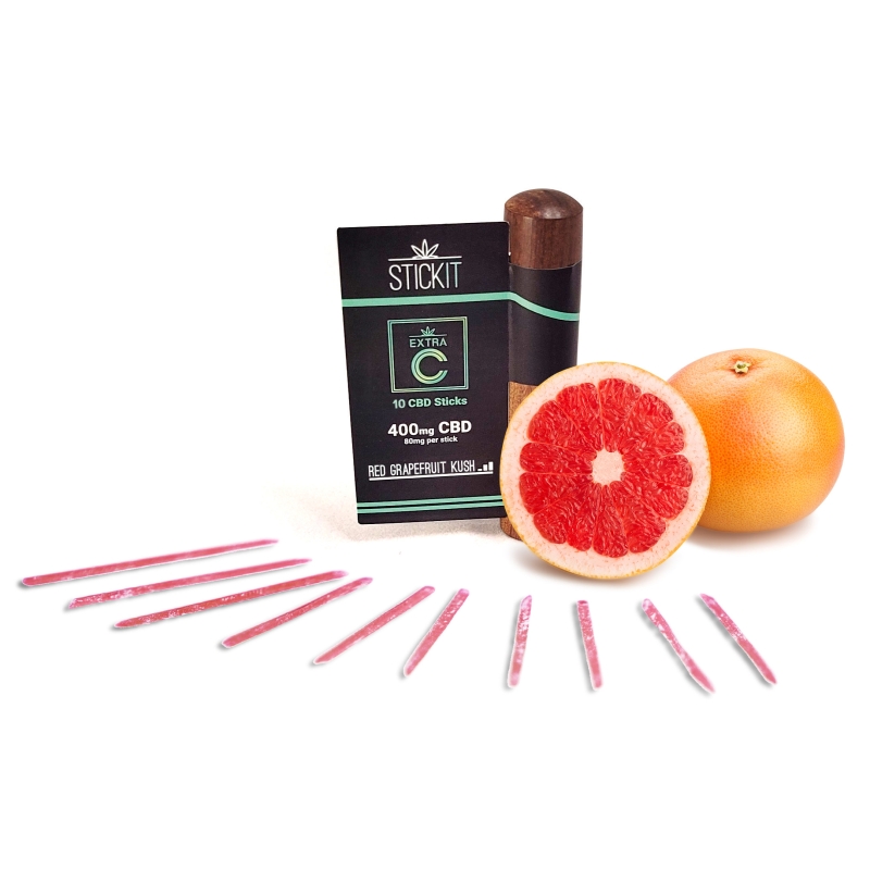 Stickit Red Grapefruit Stick-Tube (10 Sticks)