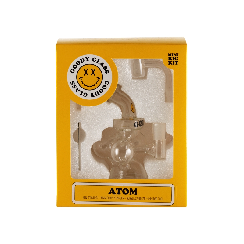 Goodyglass-Goody Atom Mini Rig Kit - Clear 2 Goodyglass-Goody Atom Mini Rig Kit - Clear