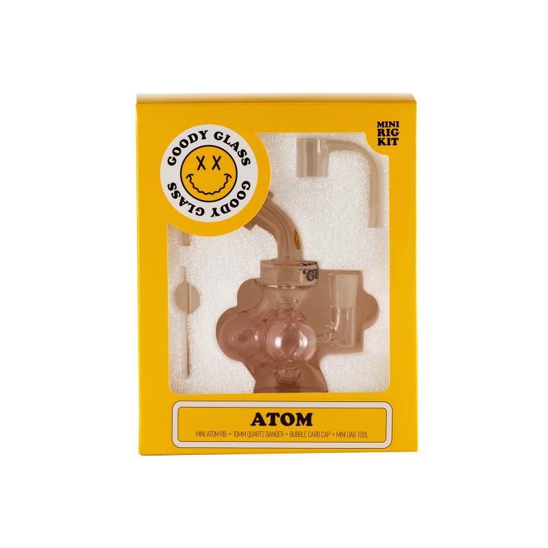 Goodyglass-Goody Atom Mini Rig Kit - Pink 2 Goodyglass-Goody Atom Mini Rig Kit - Pink