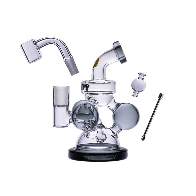 Goodyglass-Goody Atom Mini Rig Kit - Smoke