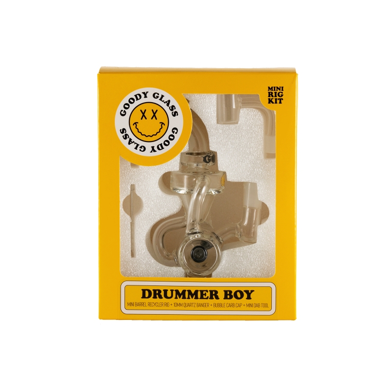 Goodyglass-Googy Drummer Boy Mini Rig Kit - Smoke 2 Goodyglass-Googy Drummer Boy Mini Rig Kit - Smoke