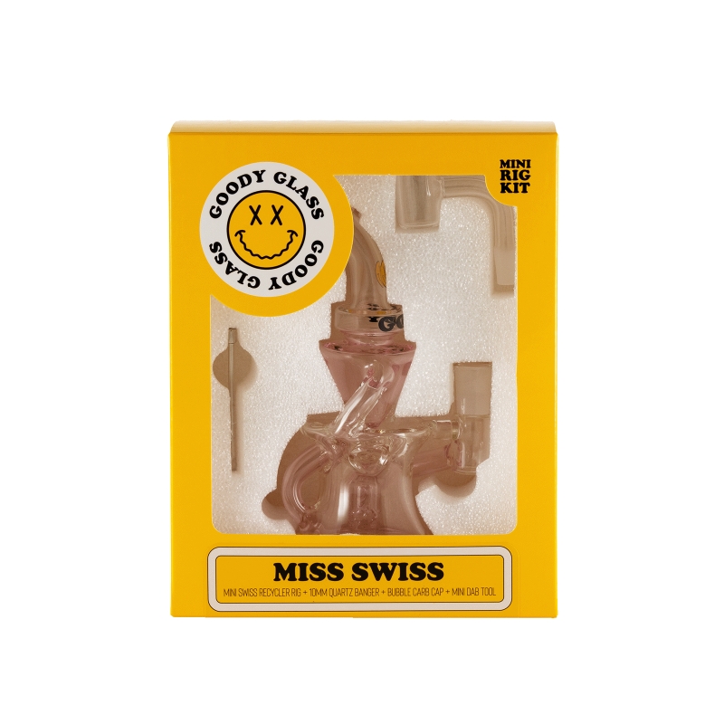 Goodyglass-Goody Miss Swiss Mini Rig Kit - Pink 2 Goodyglass-Goody Miss Swiss Mini Rig Kit - Pink