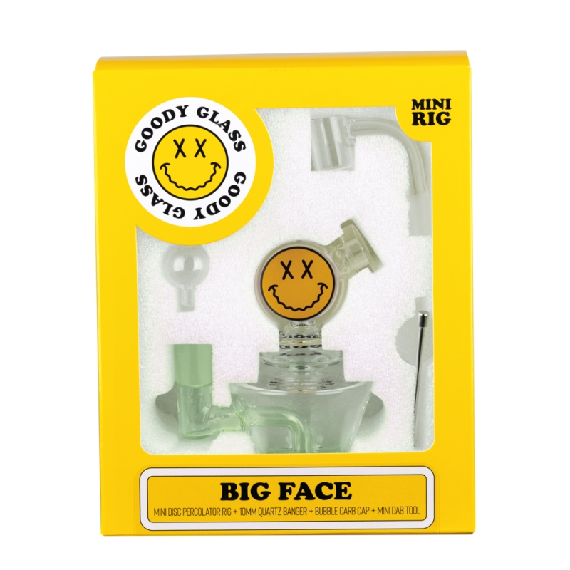 Goodyglass-Big Face Mini Rig Kit 4-Stück - Slime Green 2 Goodyglass-Big Face Mini Rig Kit 4-Stück - Slime Green