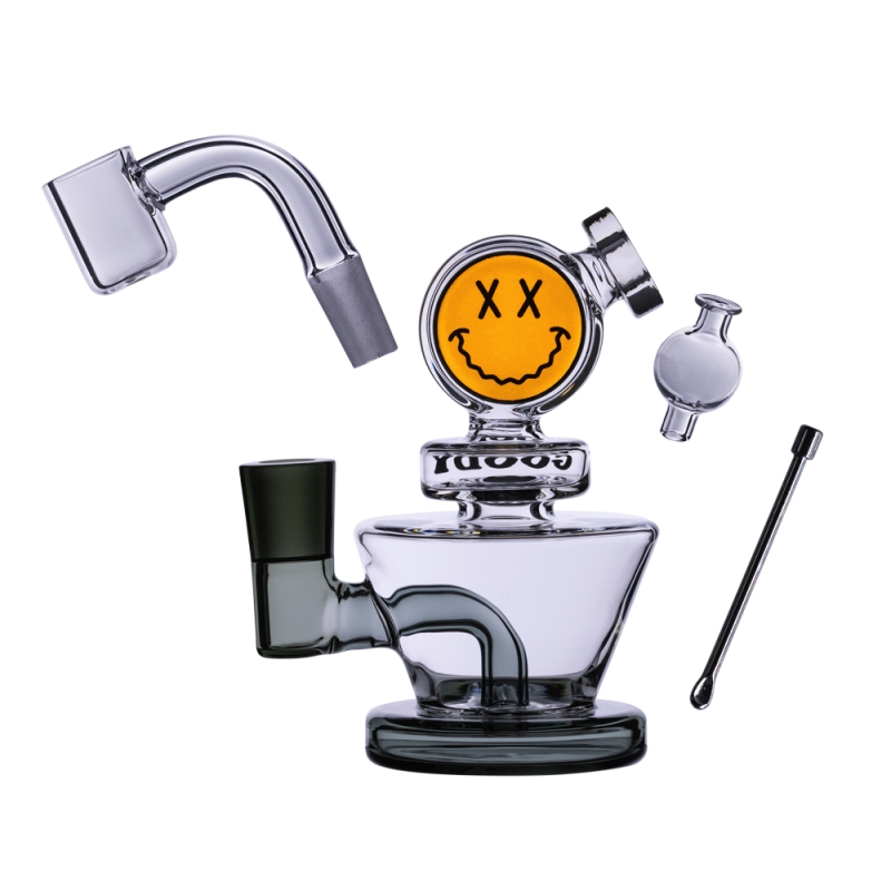 Goodyglass-Big Face Mini Rig Kit 4-Stück - Transparent Black