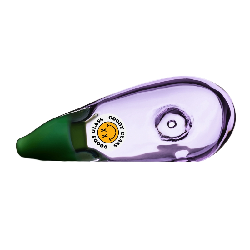 Goodyglass-Goody Eggplant Hand Pipe 4 Goodyglass-Goody Eggplant Hand Pipe