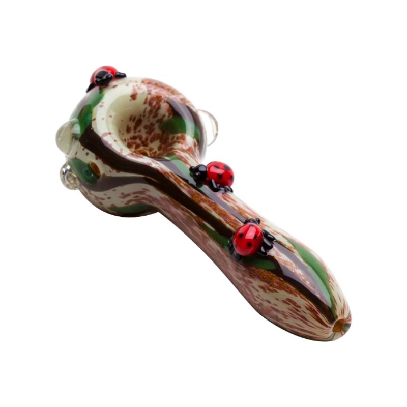Empire Glassworks Pfeife - Spoon Pipe - Lady Bugs - Pequena