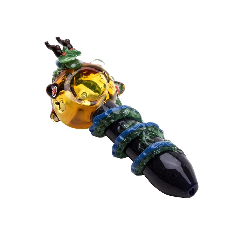 Empire Glassworks Pfeife - Spoon Pipe - Dragons - Pequena