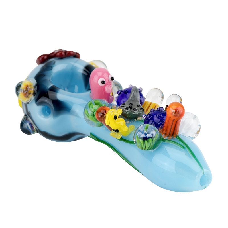 Empire Glassworks Pfeife - Spoon Pipe - Great Barrier Reef - Pequena