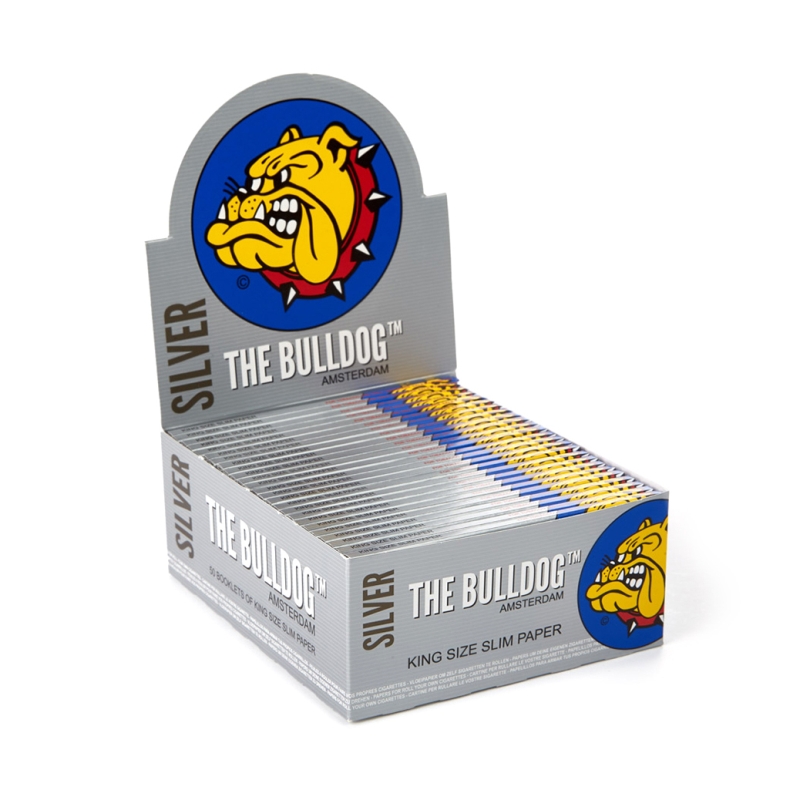 Paper The Bulldog King Size Slim Silver (50 Heftchen)
