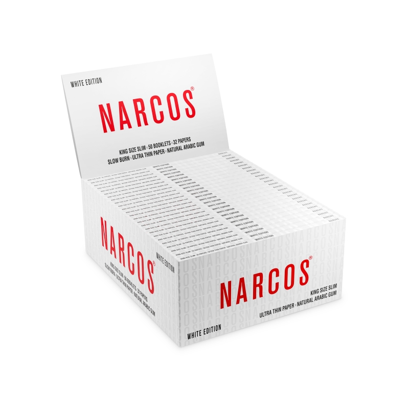 Paper Narcos King Size Slim Weiß (50 Heftchen)
