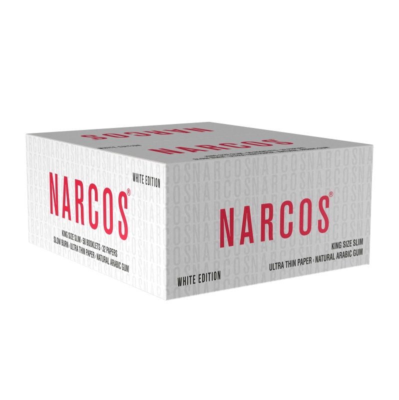 Paper Narcos King Size Slim Weiß (50 Heftchen) 2 Paper Narcos King Size Slim Weiß (50 Heftchen)