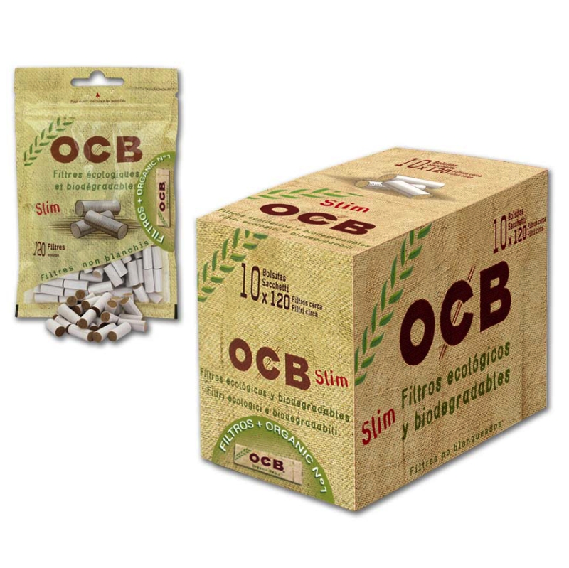 Filters Baumwolle OCB Slim Organic 6 mm (10x150 und)