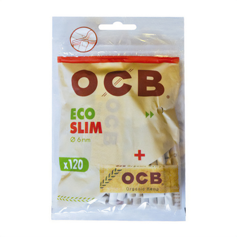 OCB Slim Organic Baumwollfilter 6 mm + Organic Papers