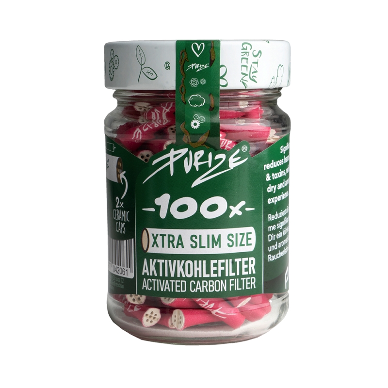 Filters Purize Xtra Slim (100 Stück / Tarro Glas) 10 Tarros Mix