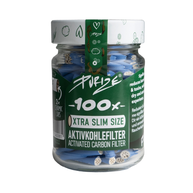 Filters Purize Xtra Slim (100 Stück / Tarro Glas) 10 Tarros Mix 2 Filters Purize Xtra Slim (100 Stück / Tarro Glas) 10 Tarros Mix