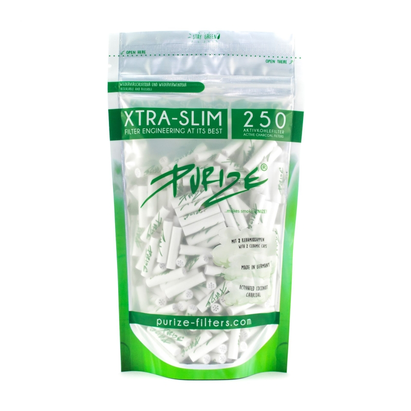 Filters Purize Xtra Slim (250 Stück / Beutel) Weiß