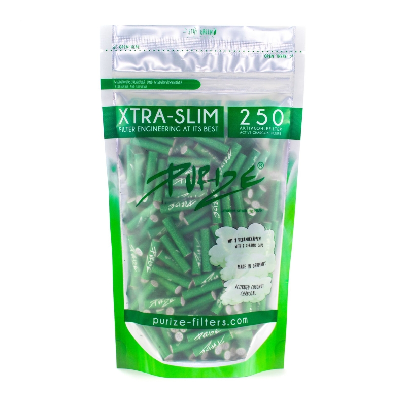 Filters Purize Xtra Slim (250 Stück / Beutel) Grün