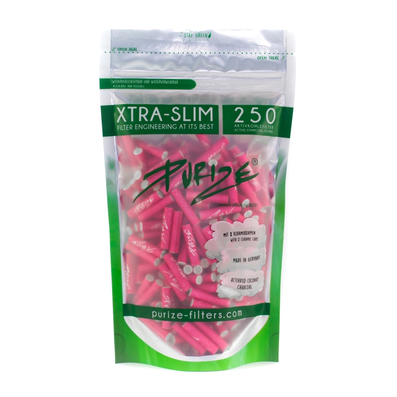 Filters Purize Xtra Slim (250 Stück / Beutel) Rosa