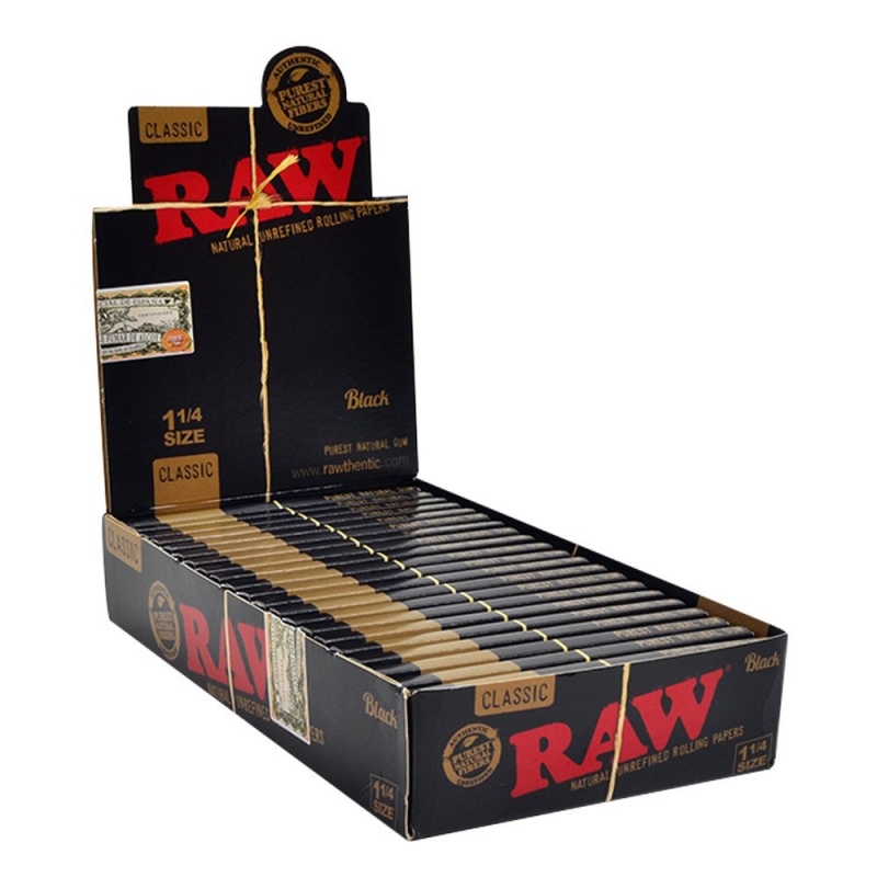 Paper RAW Black 1.1/4 (24 Libritos)