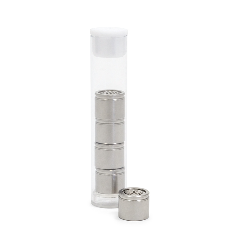 Kapseln Dosierkapsels Edelstahl Inox Steelkappes 5 Stück für Arizer Solo
