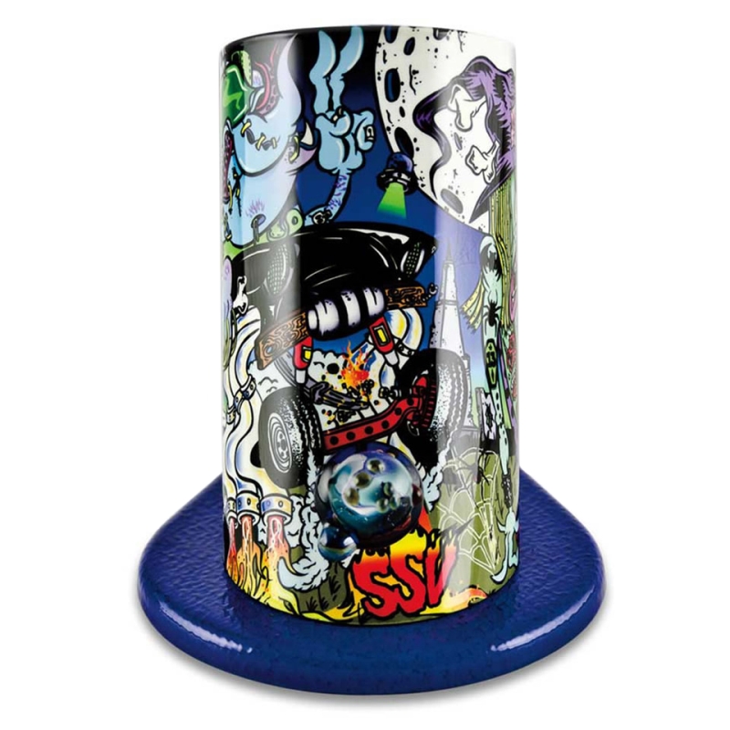 Vaporizer Elev8 Silver Surfer (Ssv) Wave Rider - Black Widow mit Aroma Top Blau