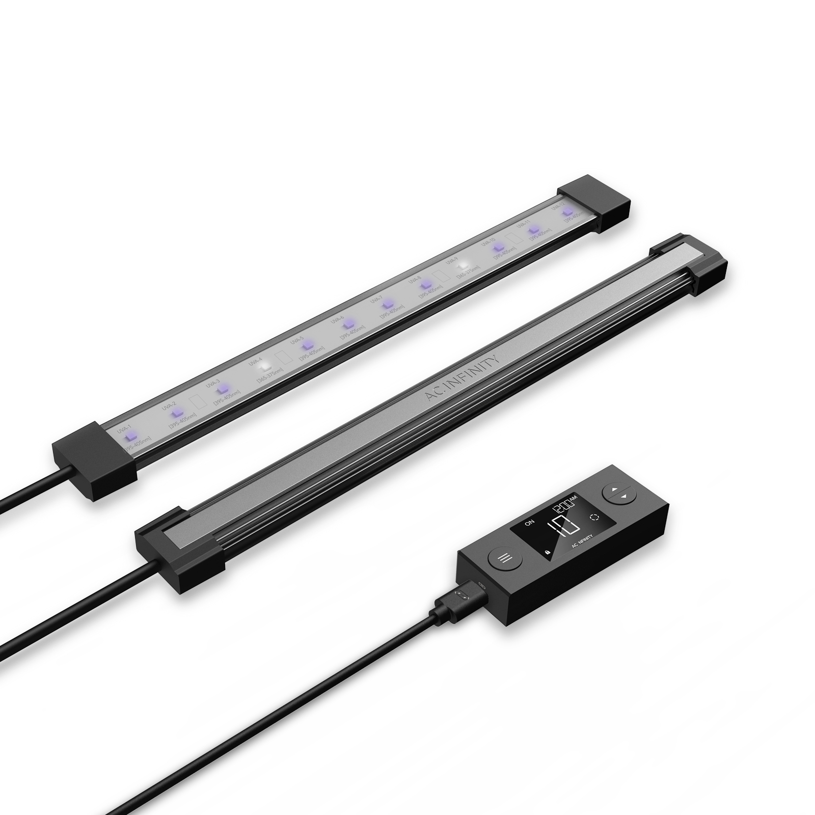 AC Infinity IONBEAM U2 UV-A-LED-Leisten, 2er-Set, je 27,9 cm