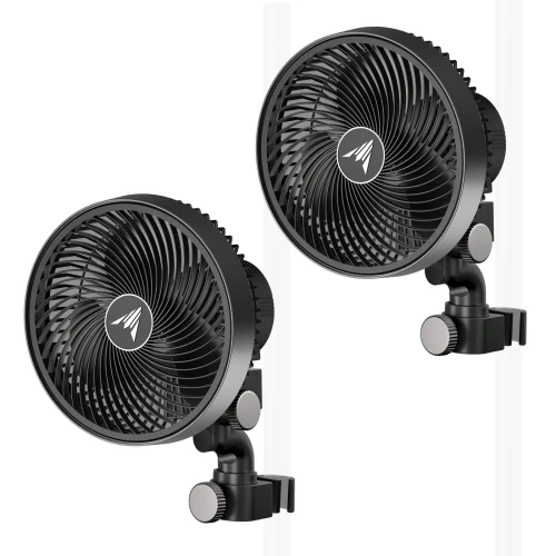 AC Infinity CLOUDRAY S6 Clipventilator, 150 mm, automatisch schwenkend, 2er-Pack