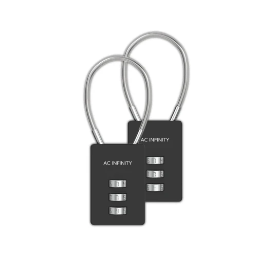 AC Infinity Kabel-Zahlenschloss, 3-stellig, 2er-Pack